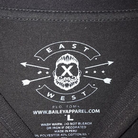 Men’s Bailey Apparel Blessed tee shirt size L - Picture 3 of 6